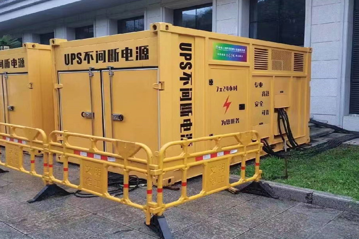 丰润发电机租赁施工现场